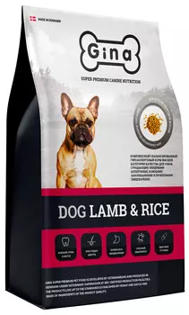 Gina Dog Lamb &amp; Rice для взрослых собак с чувствительным пищеварением с ягненком и рисом (3 кг)