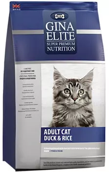 Gina Elite Adult Cat Duck &amp; Rice для взрослых кошек с уткой и рисом (3 кг)