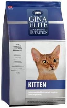 Gina Elite Kitten для котят с птицей и белой рыбой (3 кг)