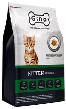 Gina Kitten Chicken для котят с курицей и рисом (3 кг)