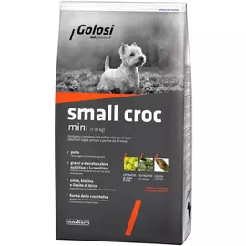 Golosi Small Croc Mini для взрослых собак маленьких пород с курицей и рисом (12 кг)