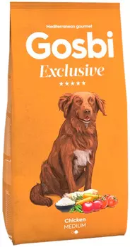 Gosbi Exclusive Adult Medium Chicken для взрослых собак средних пород с курицей (3 кг)