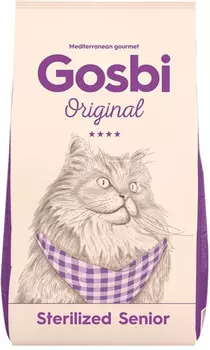 Gosbi Original Cat Sterilized Senior для пожилых кастрированных котов и стерилизованных кошек c курицей (1 кг)