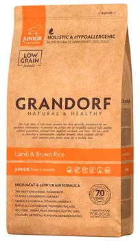 Grandorf Junior All Breeds Lamb &amp; Rice для юниоров всех пород, беременных и кормящих сук низкозерновой с ягненком и рисом (12 + 12 кг)
