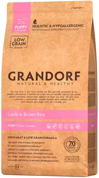 Grandorf Puppy All Breeds Lamb &amp; Rice для щенков всех пород, беременных и кормящих сук низкозерновой с ягненком и рисом (1 кг)
