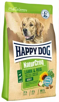 Happy Dog Naturcroq Lamm &amp; Reis для взрослых собак всех пород при аллергии с ягненком и рисом (15 + 15 кг)