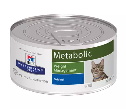Hill's Prescription Diet Metabolic для взрослых кошек контроль и коррекция веса 156 гр (156 гр)