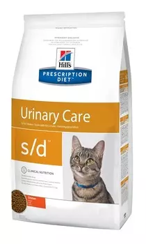 Hill's Prescription Diet S/d для взрослых кошек при мочекаменной болезни струвиты (5 кг)