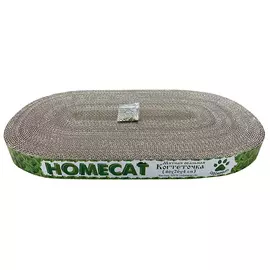 Homecat когтеточка лежанка картонная Мятная овал 46 х 26 х 4 см (1 шт)