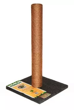 Homecat когтеточка-столбик с кошачьей мятой серая 29,5 х 29,5 х 50 см (1 шт)
