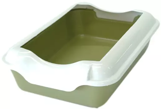 Homecat лоток для кошек бортиком желтый 37 х 27 х 11,5 см (1 шт)