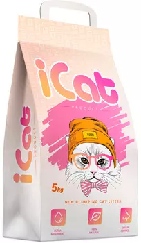 Icat наполнитель впитывающий для туалета кошек (5 кг)