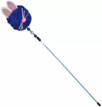 Игрушка для кошек Грызлик Ам дразнилка Кошка меховая с колокольчиком 48 см (1 шт)