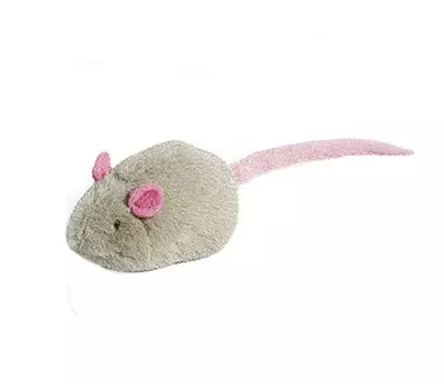 Игрушка для кошек Мышка со звуковым чипом 6 см GiGwi (1 шт)
