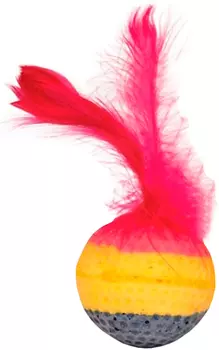 Игрушка для кошек Triol Мяч радужный 3,5 см уп. 4 шт (1 уп)