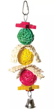 Игрушка для птиц Triol Плетеные шарики (1 шт)