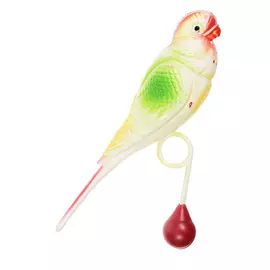 Игрушка для птиц Trixie Пластиковый попугай для жердочки (13 см)