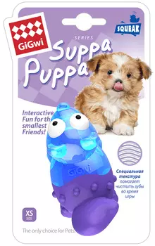 Игрушка для собак GiGwi Suppa Puppa Лиса с пищалкой 8 см (1 шт)