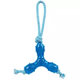 Игрушка для собак Грызлик Ам Durable Rope Silent треугольник с веревкой 27 см (1 шт)