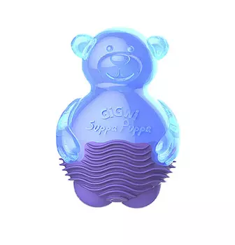 Игрушка для собак Мишка с пищалкой синий 9 см GiGwi (1 шт)