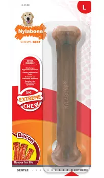 Игрушка для собак Nylabone Dura Chew Bacon косточка экстра-жесткая с ароматом бекона L (1 шт)