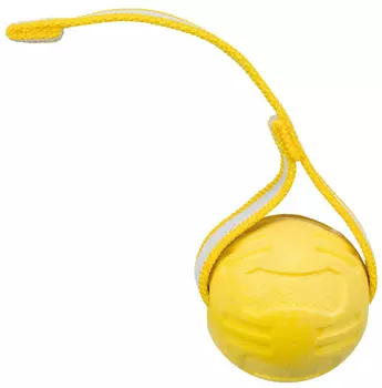 Игрушка для собак Trixie Sporting мяч на верёвке термопластичная резина 6 см 20 см (1 шт)