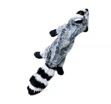 Игрушка-шкурка для собак Енот с бутылкой с отключаемой пищалкой 52 см GiGwi (1 шт)