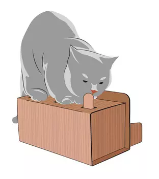 Интерактивная игрушка для кошек КЭТбоксинг антицарапки (1 шт)