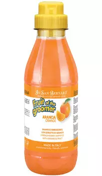 Isb Fruit Of The Grommer Orange Shampoo Ив Сан Бернард шампунь восстанавливающий Апельсин с силиконом для слабой выпадающей шерсти для собак и кошек (500 мл)