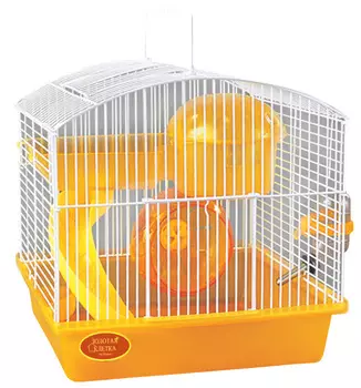 Клетка для хомяков и мелких грызунов Золотая Клетка эмаль 27 х 21 х 26 см (1 шт)
