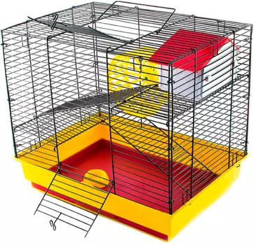 Клетка для мелких грызунов Дарэлл Саша мини+ 2 этажа 41 х 30 х 37 см (1 шт)