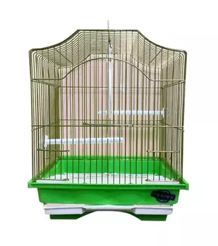Клетка для птиц Tesoro 5b112 оцинкованная золотой 30 х 23 х 38 см (1 шт)