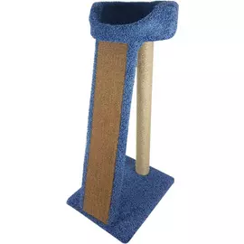 Когтеточка Хюльси Пушок ковролин синяя (1 шт)