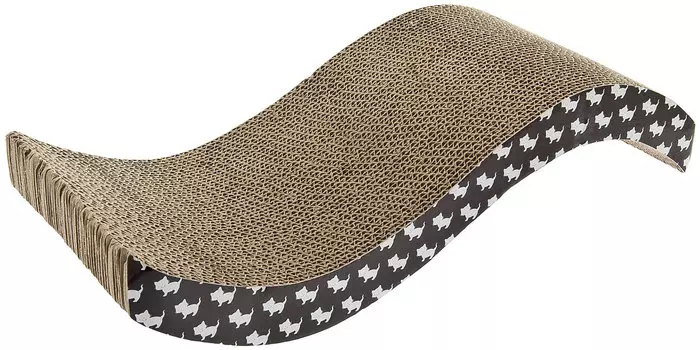 Когтеточка картонная для кошек Ferribiella Cartone Scivolo Волна 54 х 22 х 11,5 см (1 шт)