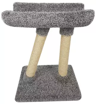 Когтеточка Косая ножка Пушок ковролин серая (1 шт)
