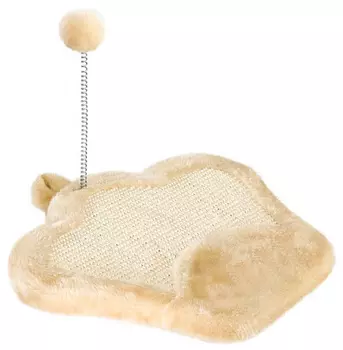 Когтеточка коврик Ferplast Pa 5620 с мячиком на пружине 35 x 33 x 27 см (1 шт)