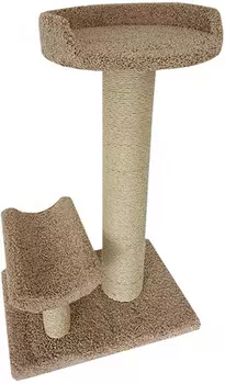 Когтеточка Мишутик Пушок ковролин бежевая (1 шт)