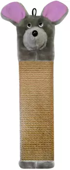 Когтеточка Мышь Зооник пенька серая 51 х 11 х 2 см (1 шт)