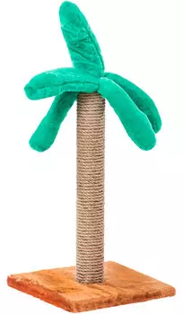 Когтеточка Пальма 50 см Пушок джут коричневая (1 шт)