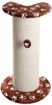 Когтеточка полукруглая угловая Зооник цветной мех 51 х 44,5 х 84,5 см (1 шт)