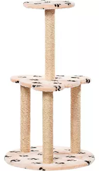 Когтеточка Ромашка Пушок джут бежевая с лапками (1 шт)