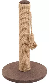 Когтеточка столбик Дарэлл Хайтек круглая рогожка джут 29,5 х 47 см (1 шт)