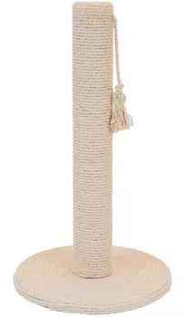 Когтеточка столбик Дарэлл Регата круглая средняя основание беленый джут 37 х 65 см (1 шт)