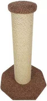 Когтеточка Столбик мощный Пушок ковролин греча (1 шт)