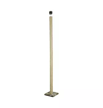 Когтеточка столбик Зооник напольная 2,7 м для кошек 34 х 34 х 270 см леопард пенька (1 шт)