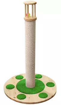 Когтеточка Столбуся Пушок ковролин зеленый (1 шт)