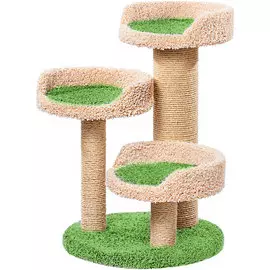 Когтеточка Тяпти Пушок ковролин молочный с розовым (1 шт)