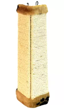 Когтеточка угловая Зооник сизаль мех плоская 51 х 21 х 2 см (1 шт)