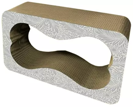 Когтеточка Зооник Кость с отверстием гофрокартон орнамент большая 62 х 22 х 39 см (1 шт)