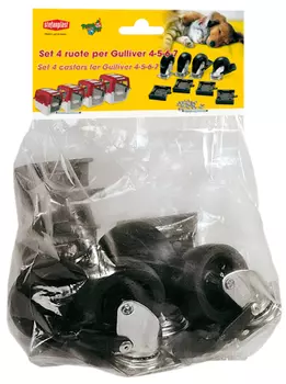 Колеса Stefanplast Set для переносок Gulliver Iata 4, 5, 6, 7 и Gulliver Touring уп. 4 шт (1 уп)